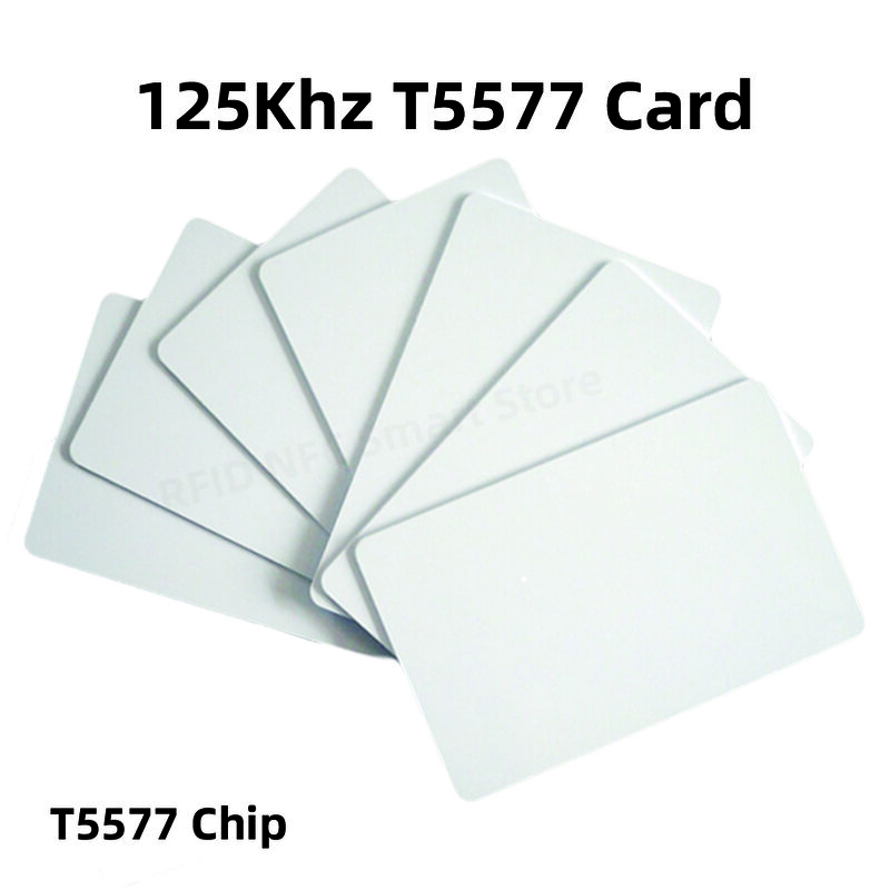 10PCS T5577 Replication  Rewritable EM ID Key Card RFID Tag Keyring Card 125Khz Proximity Token Access Replication LF 125Khz