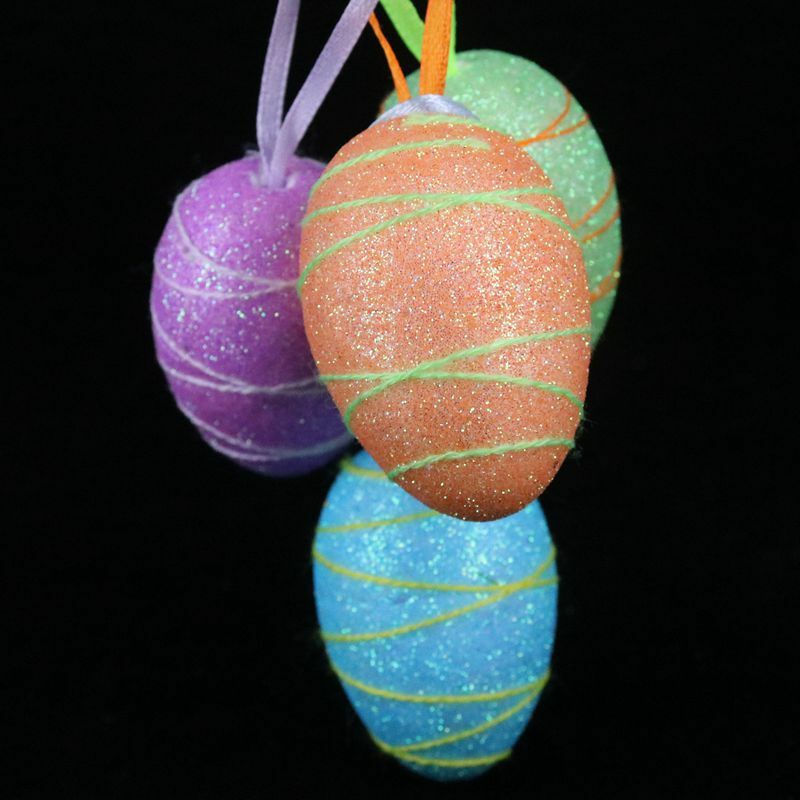 6Pcs Pasen Kleurrijke Schilderen Eieren Chick Diy Party Konijn Bunny Happy Easter Party Decoraties 2023 Kids Pasen Speelgoed Geschenken