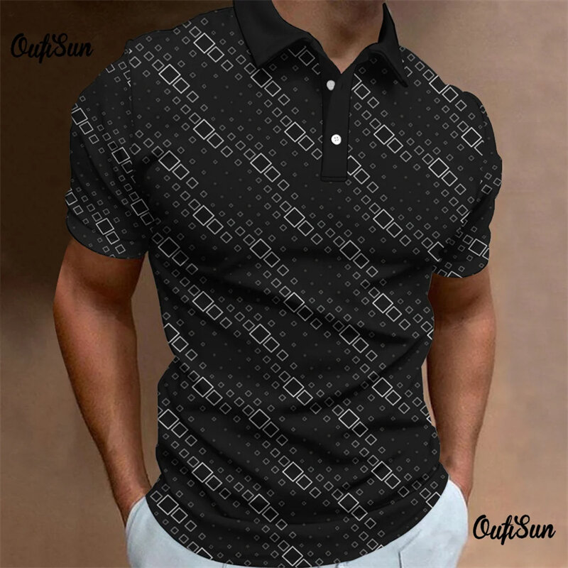 Polo formel imprimé en 3D pour hommes, chemises à manches courtes, chemise respirante de créateur de rue, vêtements de haute qualité, mode