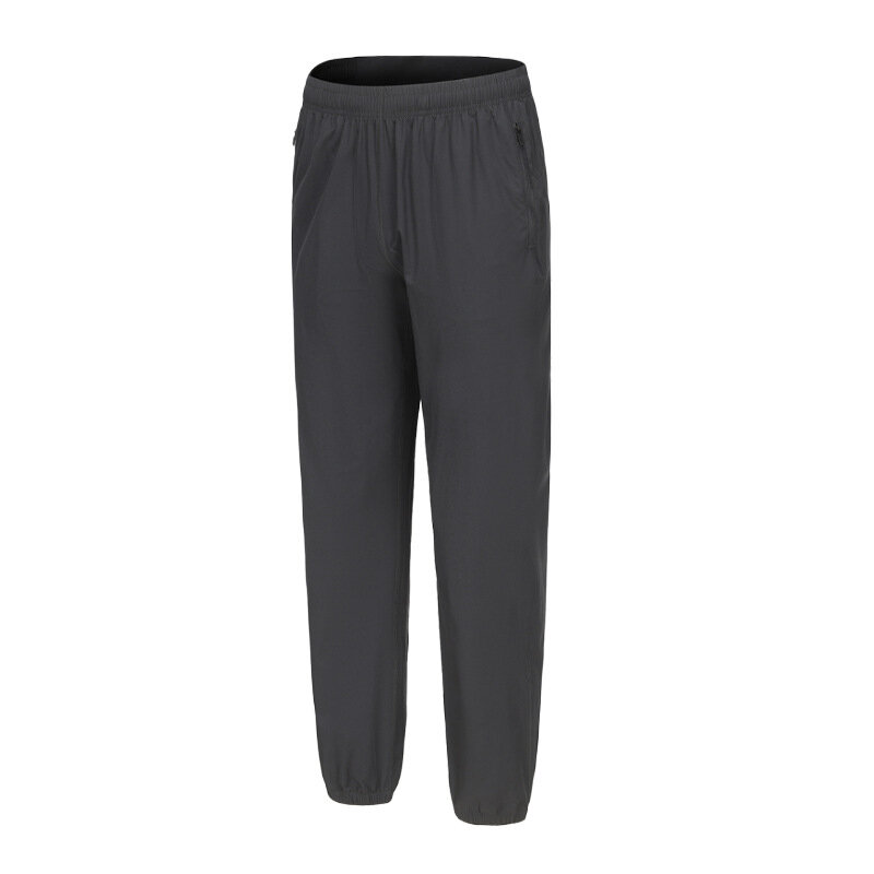 2024 New Nylon Woven Sports Pants Men's Multi-pocket Shackle Legs Multi-functional Outdoor Running Speed Dry Pants