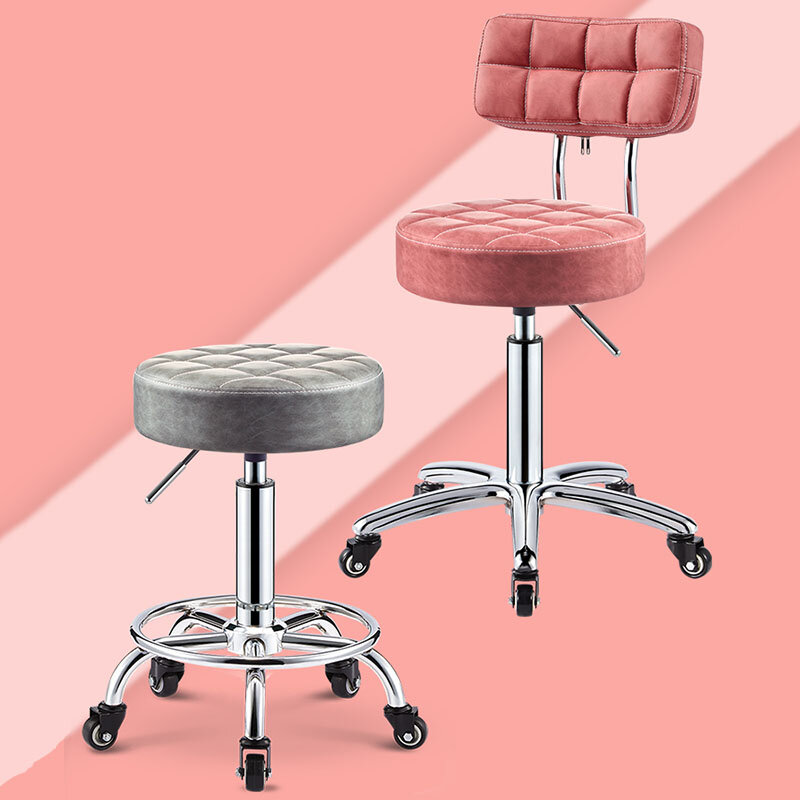 Hair Beauty Salon Styling Chair Furniture Professional Hairdressing Barber Rolling Chairs Esthetician Swivel Stool Customized
