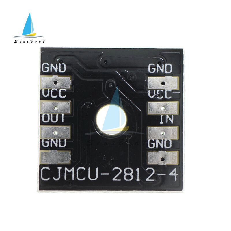 Módulo de lámpara LED a todo Color Ws28125050 RGB, módulo de Panel de lámpara LED RGB, Cuadrado redondo, 5V, preciso, 1/4/8 Bits