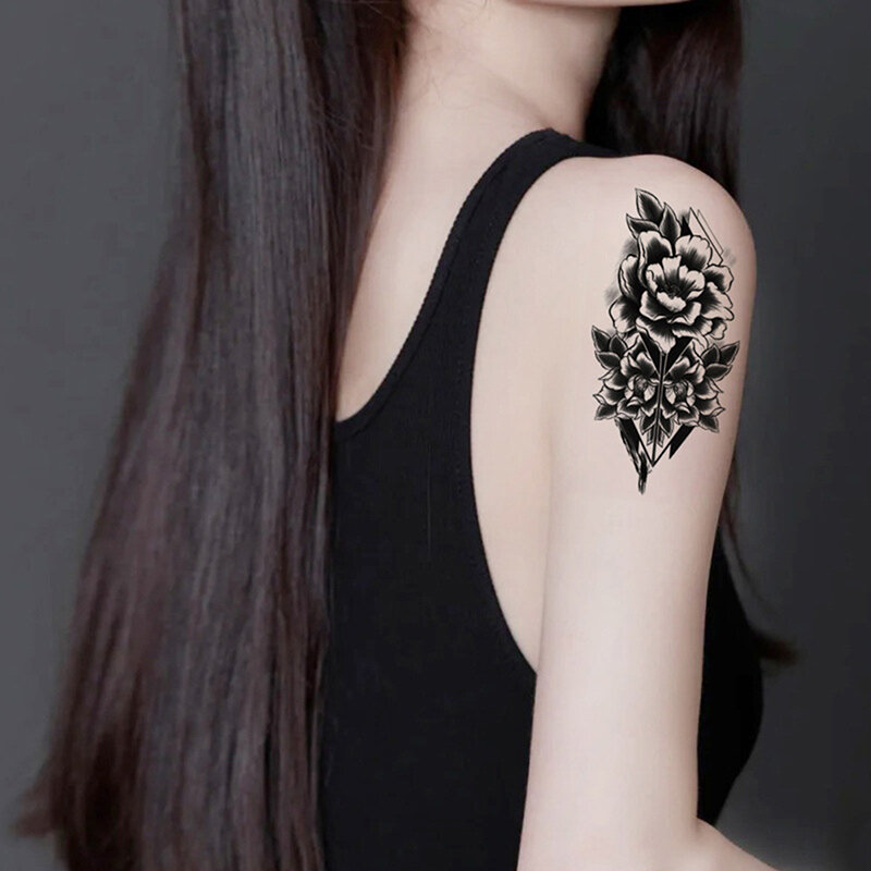 40 styl wodoodporne tymczasowe naklejki z tatuażami kwiat motyl lew tatuaż naklejki Sexy fałszywy tatuaż naklejki 1pc