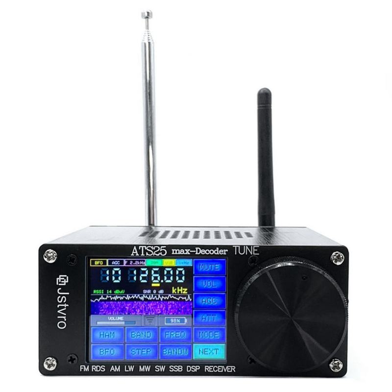 Оригинальный радиоприемник SI4732 Full DSP FM LW MW SW SSB, 2,4 дюйма, сенсорный экран, 64-108 МГц, радиоприемник