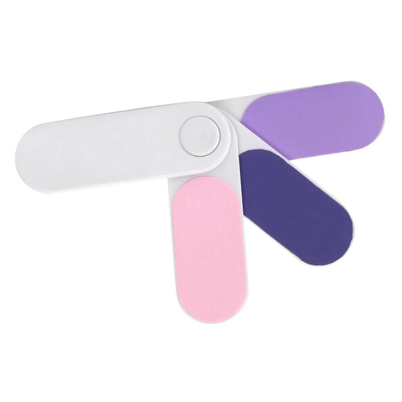 10pcs 4 in 1 Nail Files Rotatable Nail Polisher Manicure Sanding Strip Rasps for Home Nail Shop