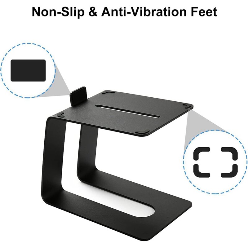 Universal Durable Anti-Slip  Speakers Metal Holder With Vibration Absorption Pads 1 PCS