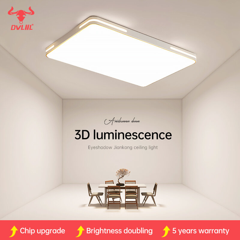 DVLIIL-Luz LED de techo moderna, lámpara de decoración rectangular minimalista para dormitorio, sala de estar, comedor, pasillo, iluminación interior
