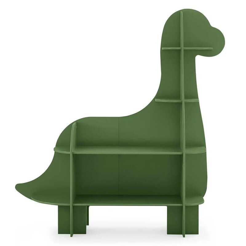 Динозавр книжный шкаф-Greenguard Золотой сертификат, Папоротник Зеленый