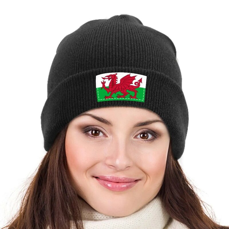 Flag of Wales Knitted Cap Trucker Hats Hat Man Luxury Hat For Men Women's