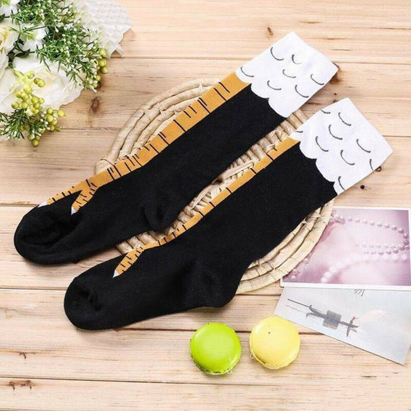 2024 New Funny Chicken Paws Feet Socks Women Personality Stovepipe Stockings Cute Over-the-knee Socks Thin Chicken Foot Socks