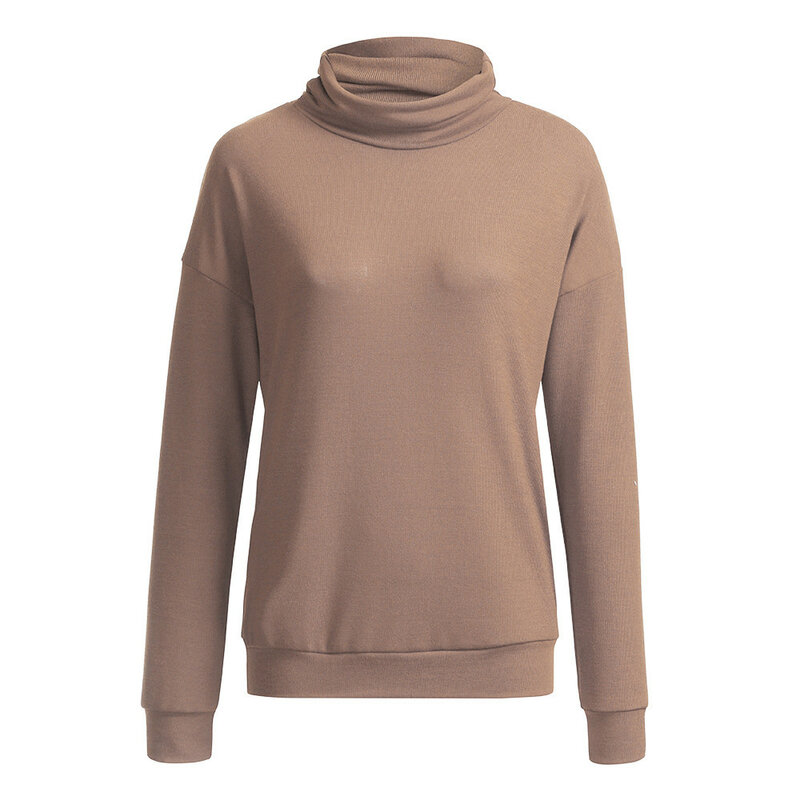 Women Pullover Turtleneck Sweater Autumn Long Sleeve Slim Korean Simple Basic Solid Color Tops Cheap Jumper T Shirt Harajuku