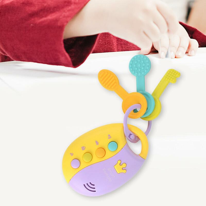 Mainan kunci Remote musik portabel, mainan kunci Pendidikan portabel untuk bayi anak-anak balita