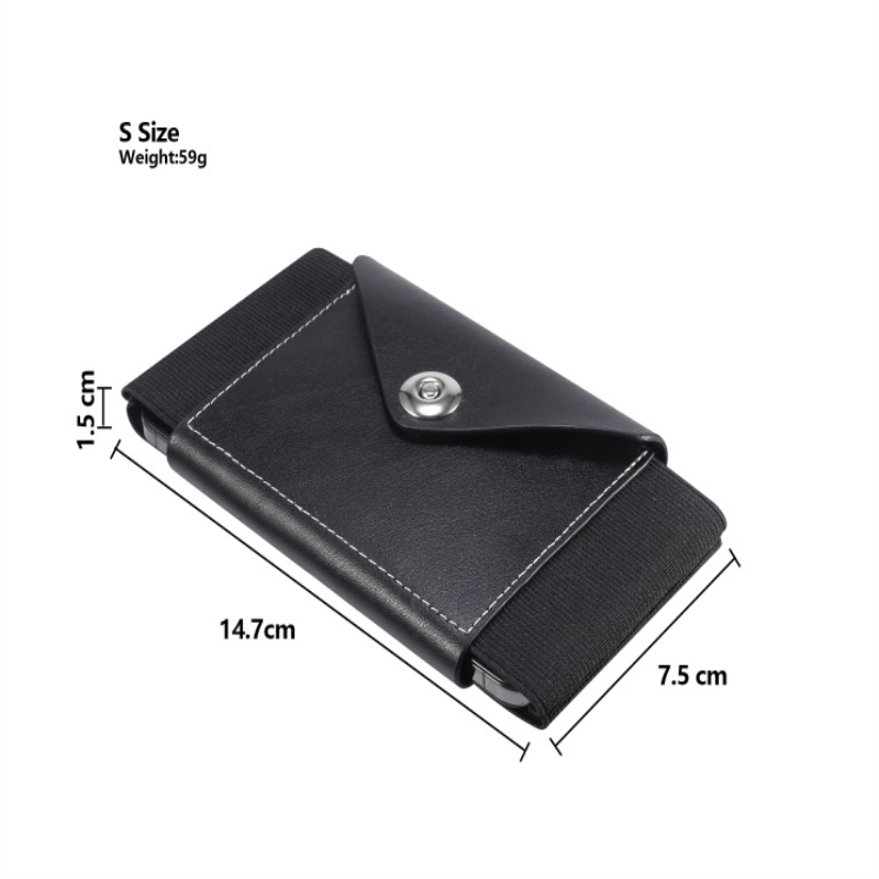 Bolsa de cinto elástico anti-roubo invisível para homens, multifuncional, bolsa de cintura pequena, bolsa de couro, carteira, porta-moedas, estojo de moda