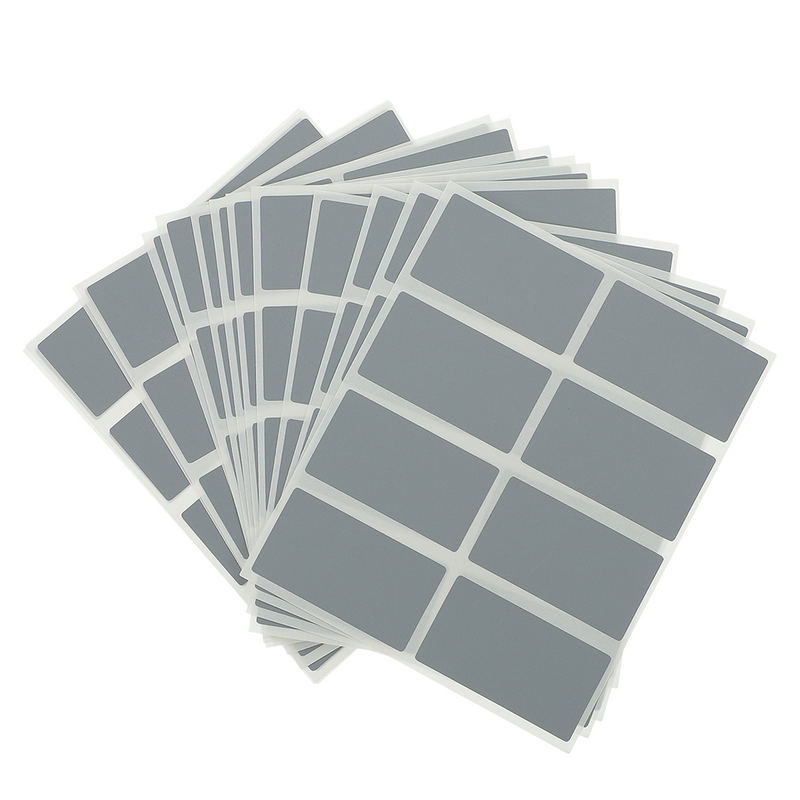 Retangular madeira Scratch Card Labels, papel Peel and Off, ferramenta DIY, 200 pcs