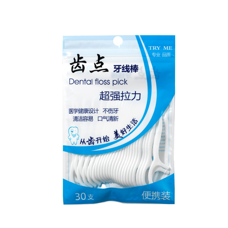 30/50Pcs Dental Floss Flosser Picks Toothpicks Teeth Stick Tooth Cleaning Interdental Brush Dental Floss Pick Oral Hygiene Care