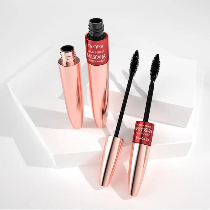 Smudge-resistant Mascara Waterproof Double Effect Mascara for Fuller Curly Lashes Achieve A Natural Look with 10ml for Eye
