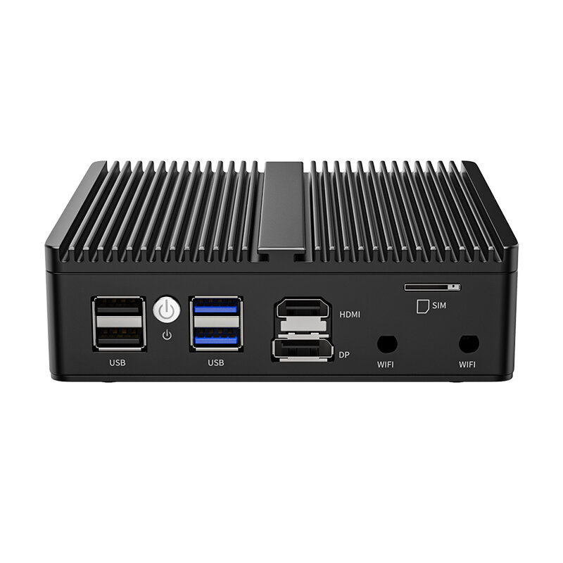 Kingdel PfSense 방화벽 라우터 4 * 인텔 i225 2.5G LAN 2 * DDR4 산업용 팬리스 미니 PC 컴퓨터, 4 * USB HDMI + DP SIM ESXi, N5105