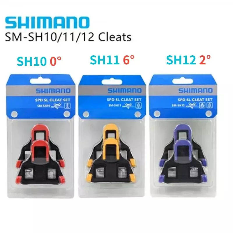 Shimano cleat SPD-SL, Pedal sepeda jalanan SM-SH10 SH11 SH12 SH45 Cleat SM-SH10 SH11 SH12 klip plat