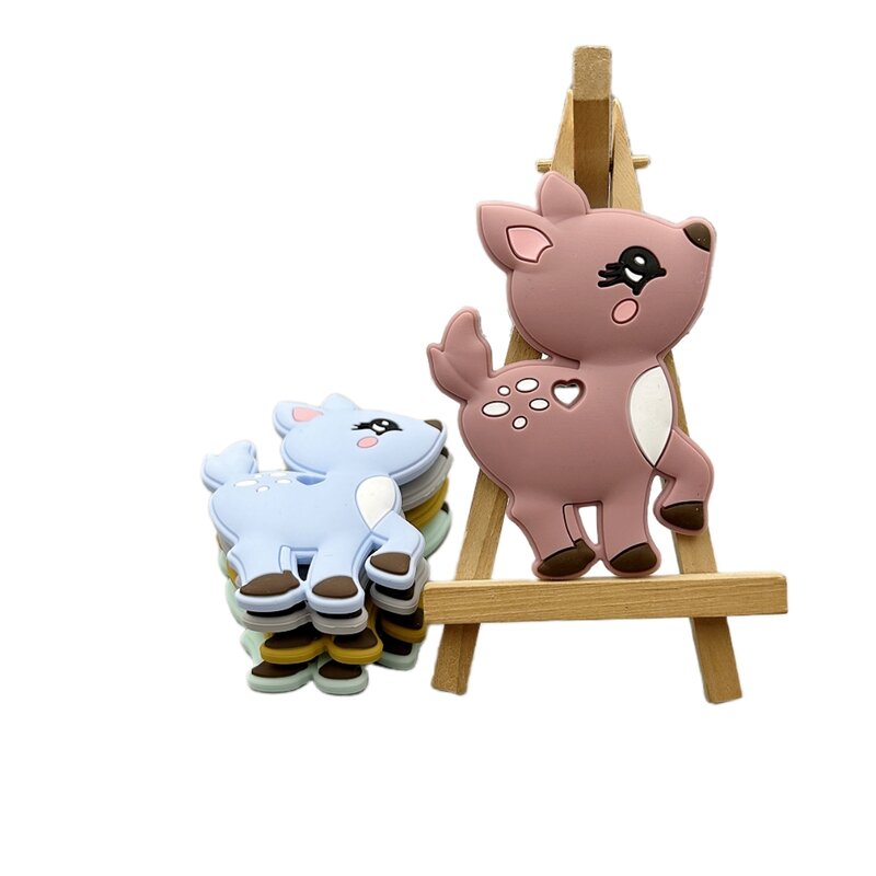 1PC Baby Silicone molare massaggiagengive catena ciuccio accessori fai da te per alimenti per neonati Grad sicuro masticare giocattoli per la dentizione regali Kawaii