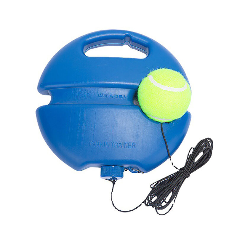 Сверхмощная база для тренировок по теннису с эластичной веревкой для тренировки мячей, Самонастраивающийся тренировочный тренажер для тенниса, партнер, спарринговое устройство