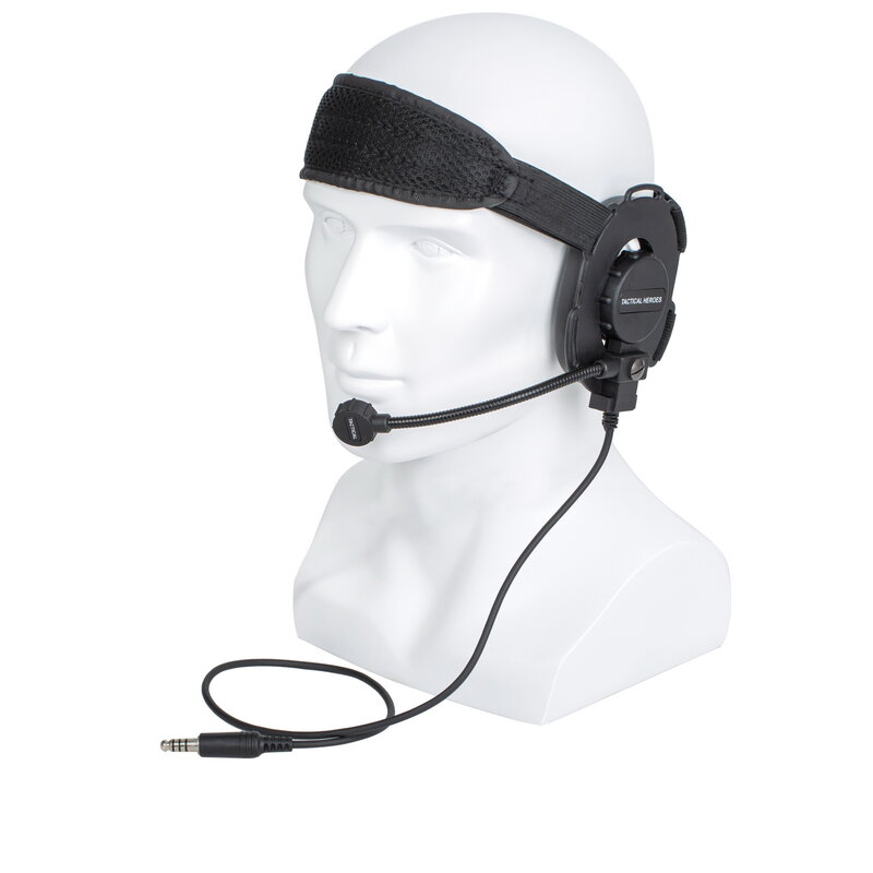 HD03 Tactical Bowman Elite II walkie talkie Radio Headset with Finger Microphone and U94 PTT for Sepura Stp8000 Stp8030 Stp8035