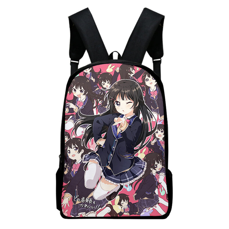 VTuber Tsukino Mito Anime zaino borsa da scuola borse per bambini adulti zaino Unisex 2023 giappone Manga Daypack Harajuku Bags