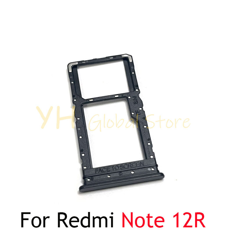 حامل صينية بفتحة لبطاقة Sim ، قطع إصلاح ، هاتف Redmi Note 12S 12R ، 5 من عرض