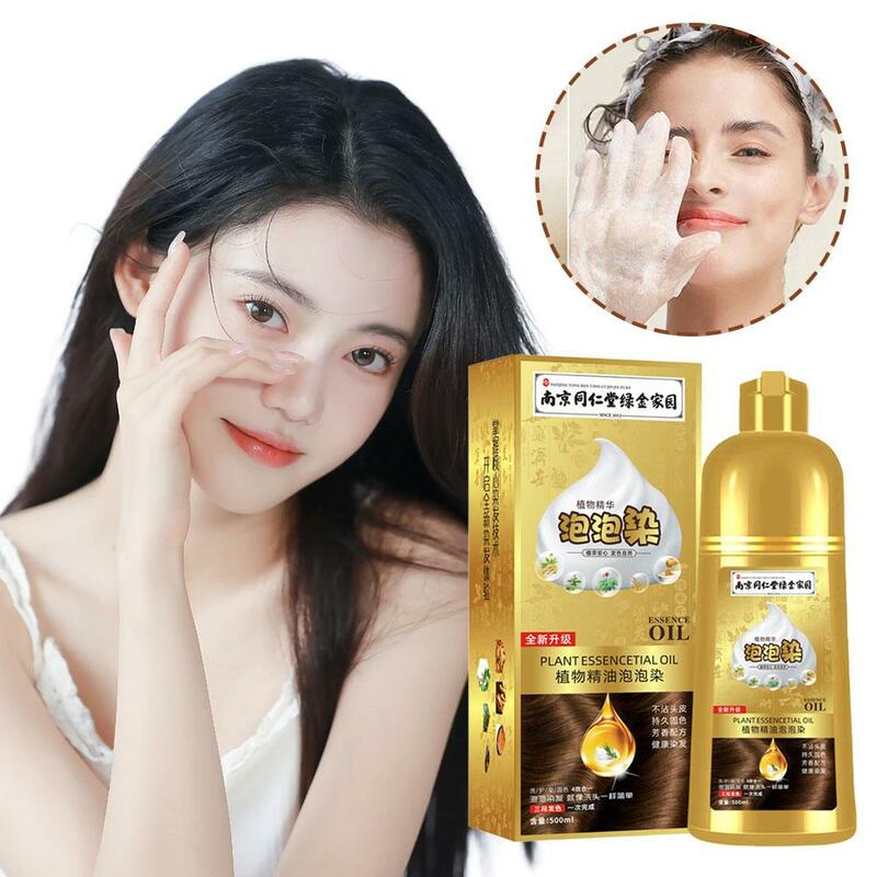 500ml Pflanze Blase Haar färbemittel Gold flasche reiner natürlicher Farbstoff nicht reizend bei Creme Haar Shampoo Farbe Home Haar Haar färbemittel t9y2