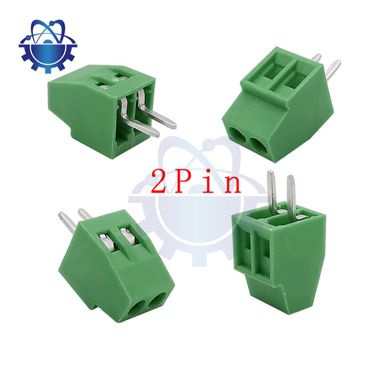 10 sztuk/zestaw zielony zacisk kablowy KF128 2.54mm PCB Mini zacisk śrubowy złącze do przewodów KF128-2.54 2P 3P 4P 5P 6P terminale