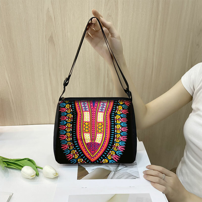 New Afro Pattern Woman Shoulder Bag Ladies Fashion Handbag African American Messenger Bag Retro Clutch Shopping Bags Gift
