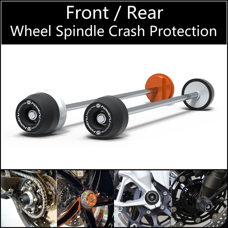 Protection contre les collisions de broche de roue avant et arrière, KTM 1290 Super DuKe R, RR, ighty, R Evo, 2013-2023
