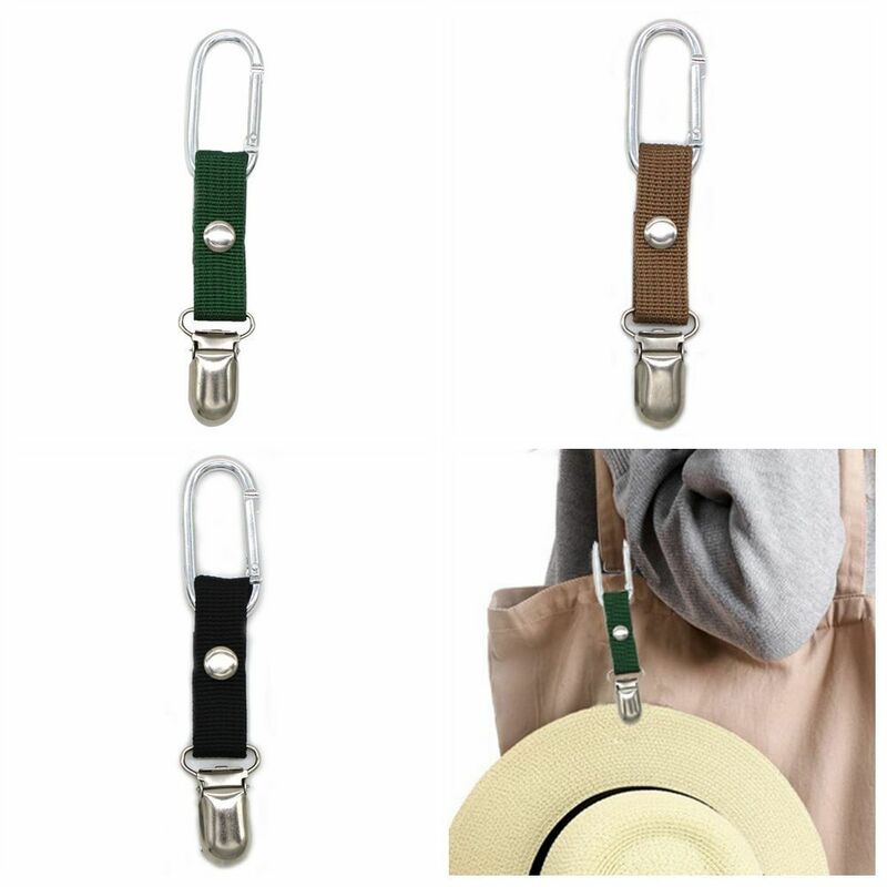for Travel Handbag Hat Clips Handbag Accessory Black Color Duck Clip Clasps Multifunctional Duck Clip Solid Color
