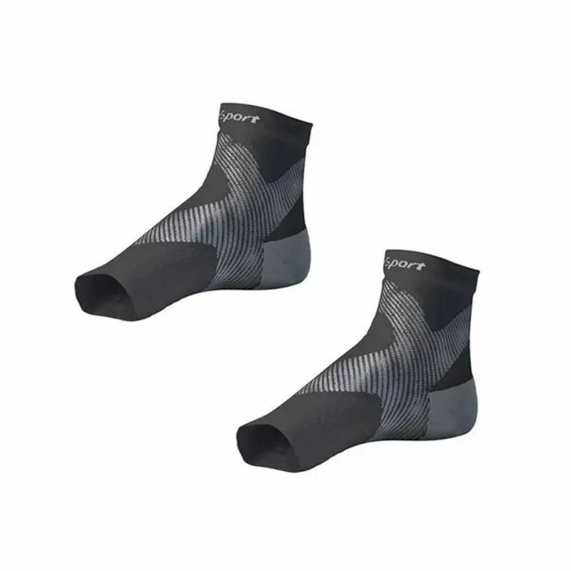 Nylon Ankle Brace Socks New Breathable Black Red White Heel Sock Moisturizing Open-Toe Foot Cracked Repair Men Women
