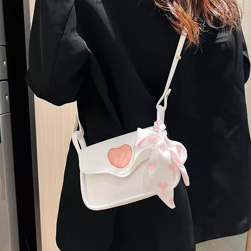 PU Zipper Crossbody Bags Ladies Bags on Sale 2024 High Quality Versatile Solid Satchels Sewing Thread Button Bolso Bandolera
