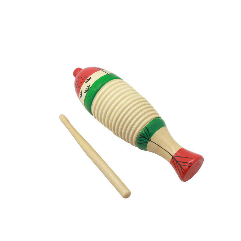 Nudillo de pez de madera de percusión para niños, Educación Temprana, Juguete Musical para niños, instrumento de madera, regalos para niños