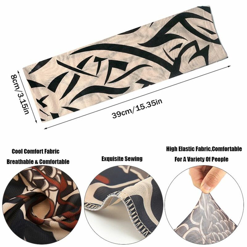 1Pcs New Running UV Protection Outdoor Sport Basketball Arm Cover Tattoo Arm Sleeves Flower Arm Sleeves Sun Protection