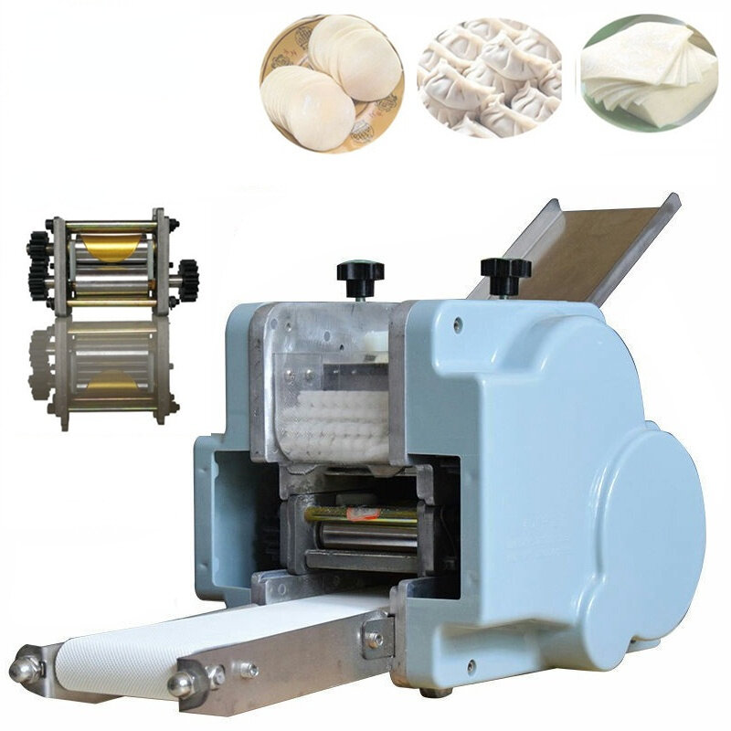 Máquina de laminação pressionando massas Dumplings, Fatiador de massa Gyoza Skin Maker, Manual de imitação, Molde comercial pequeno, 500W