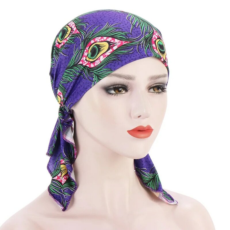 ผู้หญิงมุสลิมภายใน Hijabs หมวกอาหรับ Wrap ผ้าพันหัวหมวกโพกหัวพร้อม Hijab Femme Underscarf หมวก Turbante