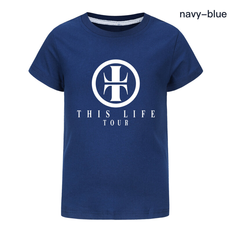 Camiseta de manga corta con cuello redondo para niños y niñas, ropa de verano, regalo para fanáticos, Take That - This Is Life UK Tour, 2024