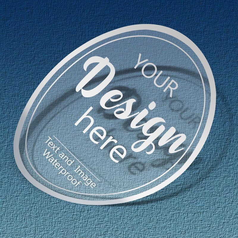 Custom Waterproof Circle Adesivos, Imagem personalizada, Logotipo Adesivos, Etiquetas para Negócios, Casamentos, Festas de Aniversário, Presentes, Pacote de 100