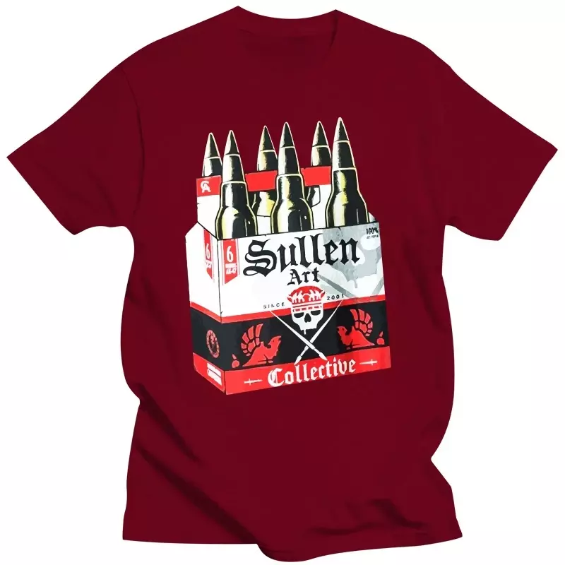 Sullen-Camiseta Sixer SS para hombre, camisa negra