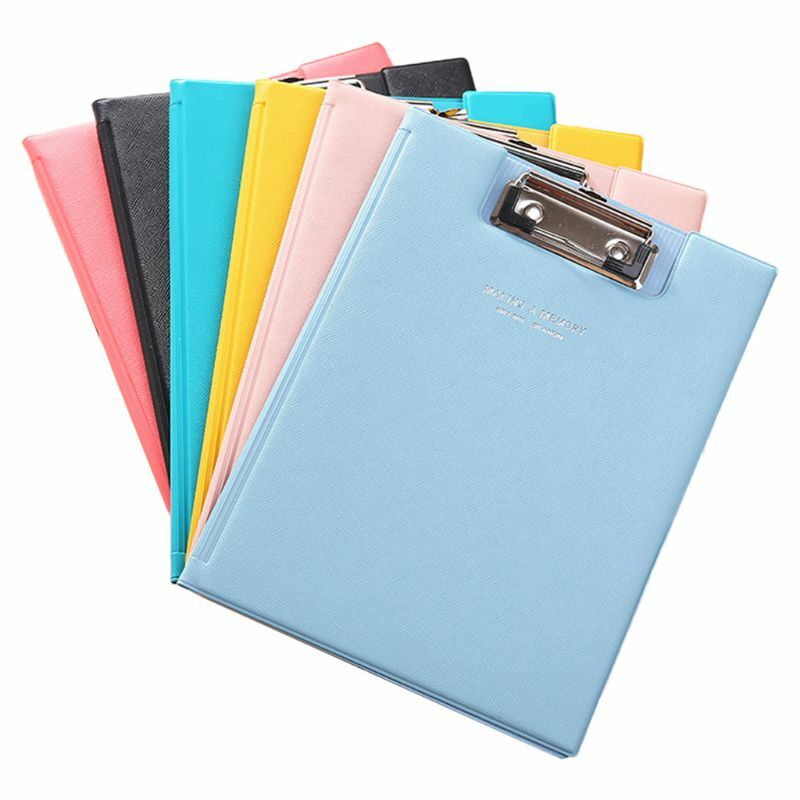 Waterproof Clipboard Writing Pad File Folder Document Holder School Office Stationery Supply Random Color