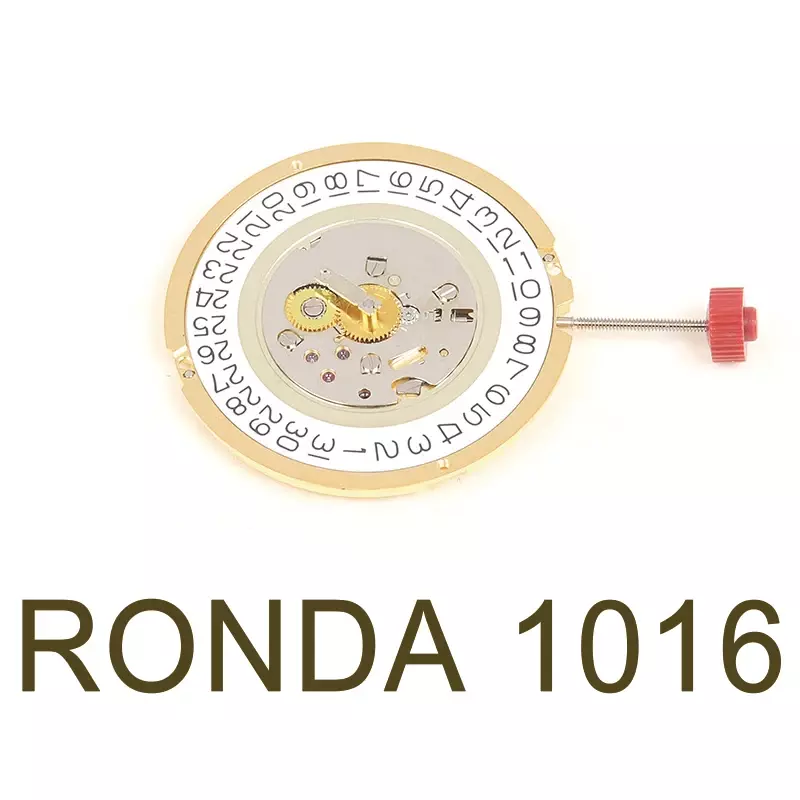 Nowy szwajcarski mechanizm Ronda Caliber 1016, 2-strandowy, 3-godzinny mechanizm kwarcowy, części do naprawy i wymiany zegarków
