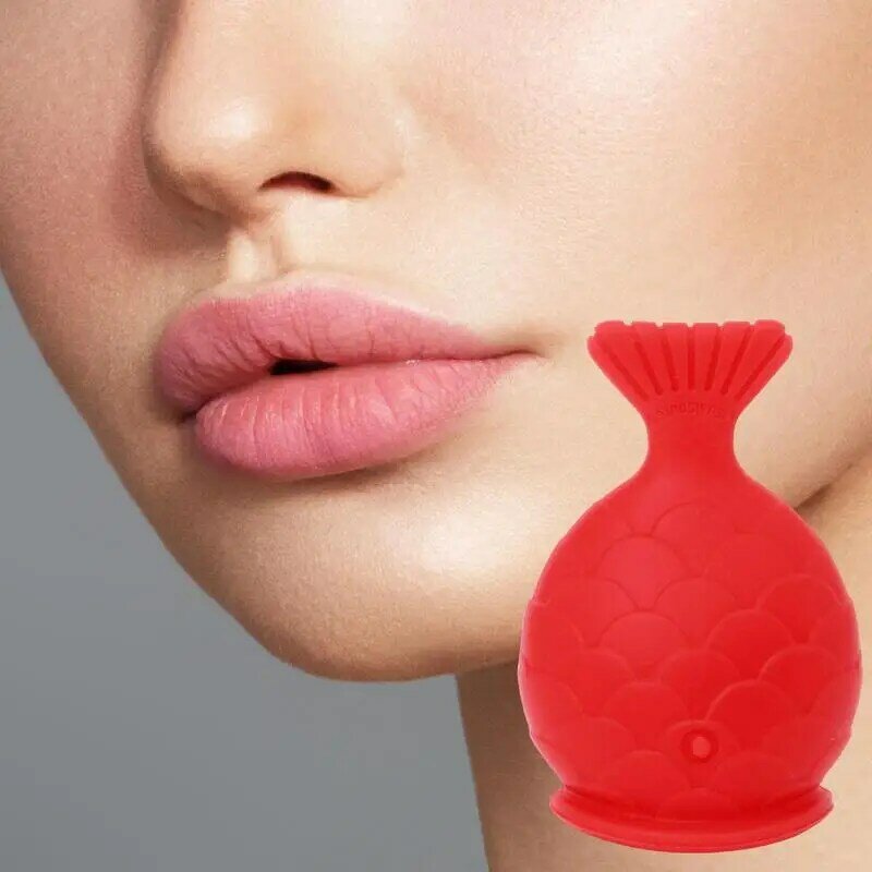 Full Lip Plumper Enhancer para mulheres, forma de Pout, ferramenta natural grossa, ferramentas de silicone, peixe, boca labium, lábios sensuais