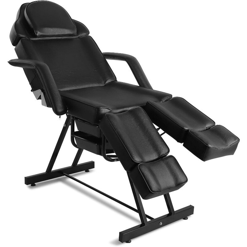 Fotel kosmetyczny stół do masażu regulowany fotel do tatuażu z bezpłatnym łóżkiem fryzjerskim krzesło Spa salonowym sprzętem do masażu łóżko do tatuażu