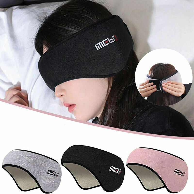 2-in-1 Schattierung schlafende Augen maske Ohren schützer Männer Frauen Winter Samt warme Schall dämmung Geräusch reduzierung Schlafs chutz maske
