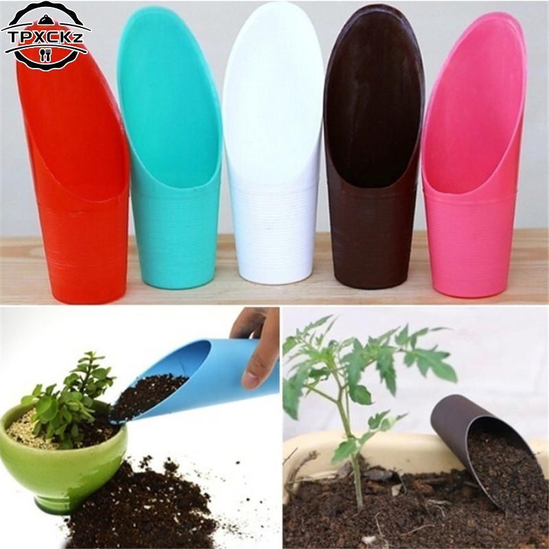 1Pc New Soil Plastic Spade Shovel Cup Succulent DIY Bonsai Plant Helper Garden Tool