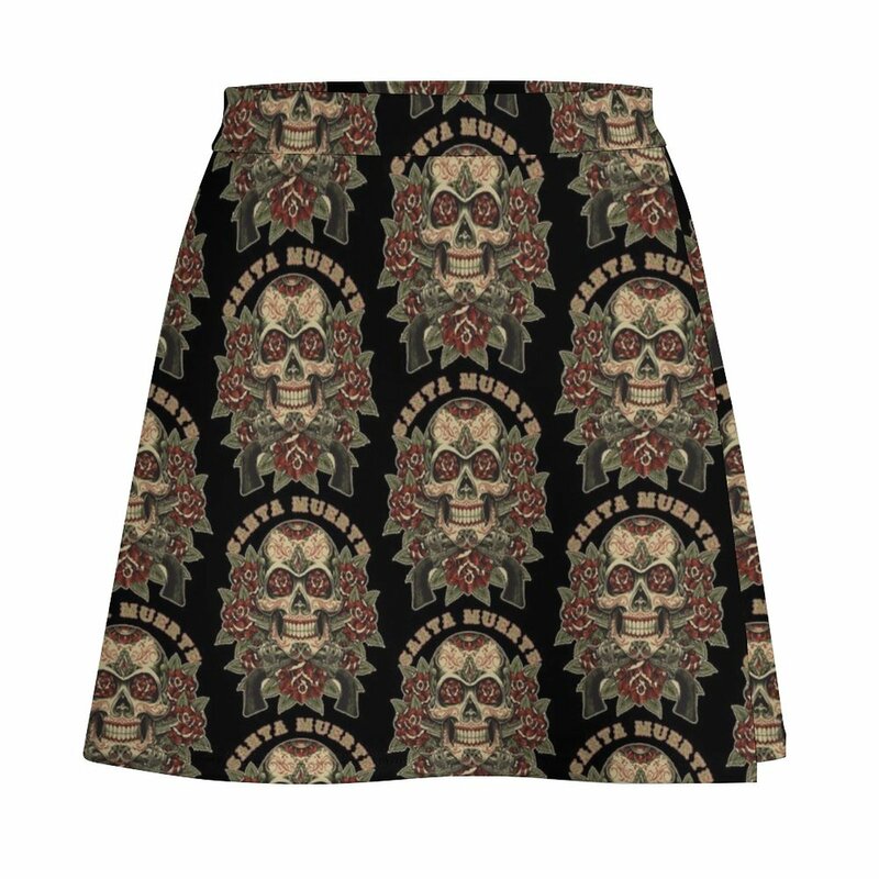 SANTA MUERTE Mini Skirt mini skirt for women girls skirt
