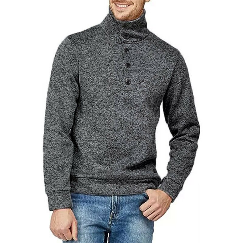 남성용 니트 스웨터 풀오버 플리스 패션 스웨터, 가을 겨울 의류, 니트 점퍼, 고품질 따뜻한 상의, 긴팔