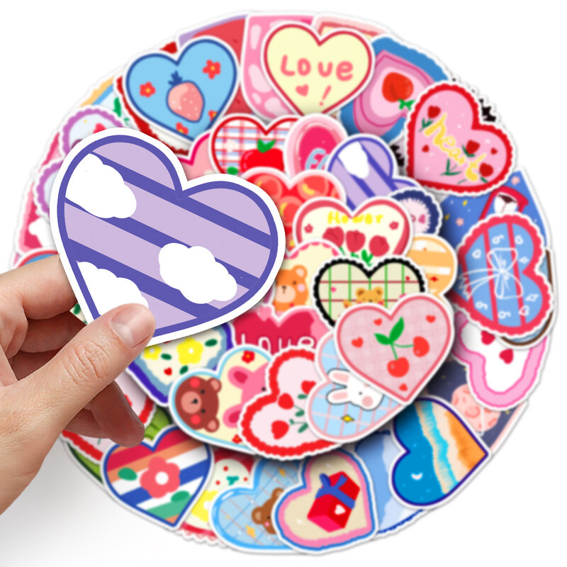 50Pcs Cartoon Love Series Graffiti Stickers Suitable for Laptop Helmets Desktop Decoration DIY Stickers Toys Wholesale
